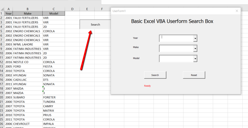 Как скопировать userform в excel в той же книге